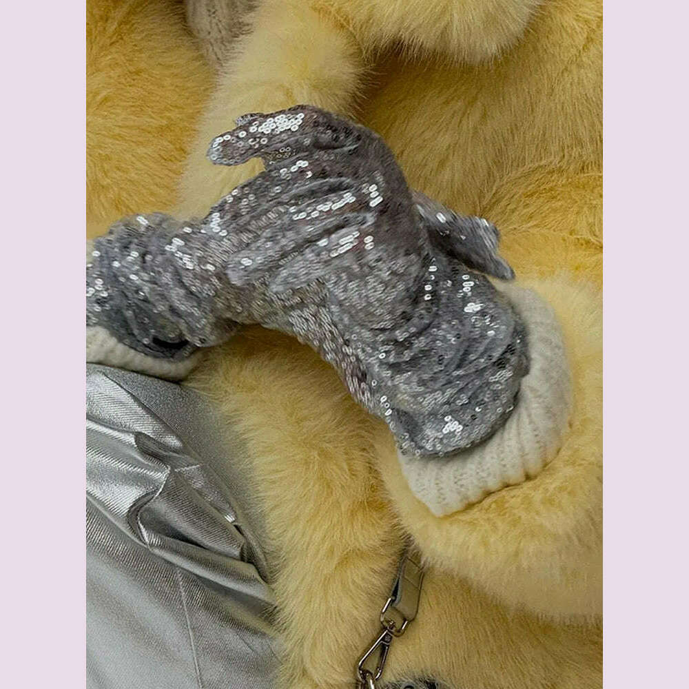 KIMLUD, Mid-Length Women's Fur Coat Suit Collar Loose Imitation Fox Fur Plush Coats Warm Soft Thickened Winter Socialite Fur Overcoat, KIMLUD Womens Clothes