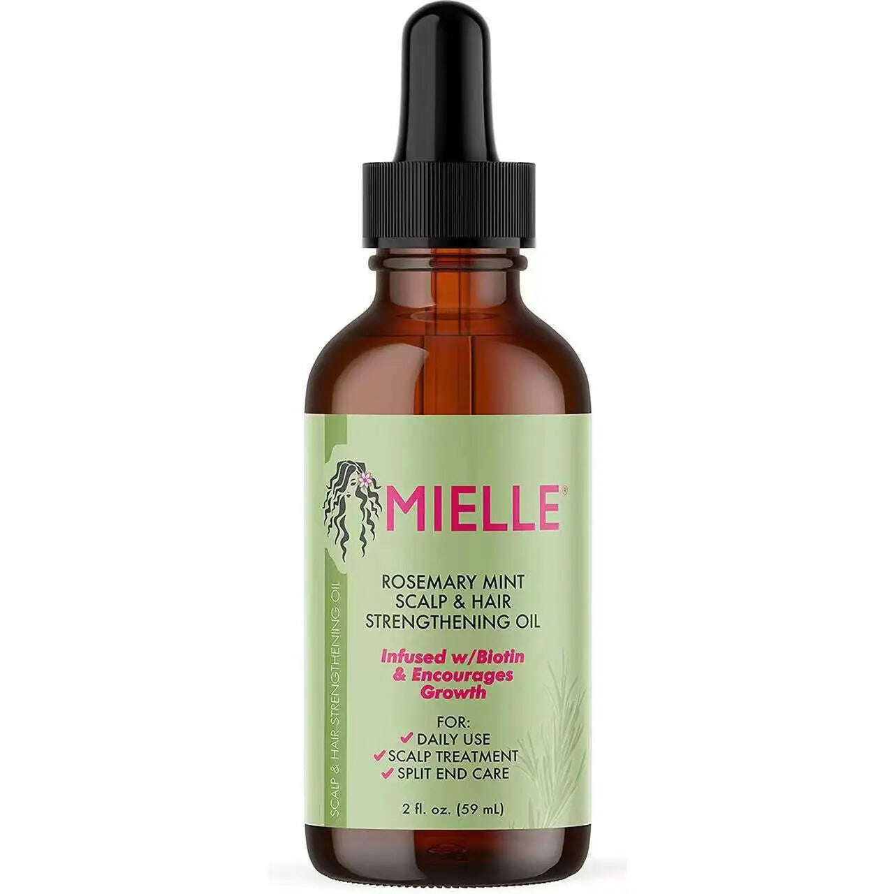 KIMLUD, Mielle Original Rosemary Mint Scalp Hair Strengthening Oil Biotin Essential Oils Nourishing Treatment Split Ends Dry All Types, 1pc, KIMLUD APPAREL - Womens Clothes
