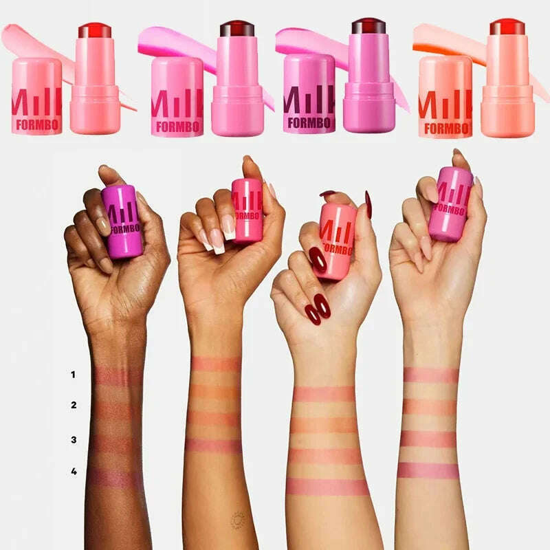 KIMLUD, Milk Blush Stick Crystal Jelly Blush Multi Use Brighten Skin Blush Stick Transparent Jelly Tint Stick Matte Contour Makeup Hot, KIMLUD Womens Clothes