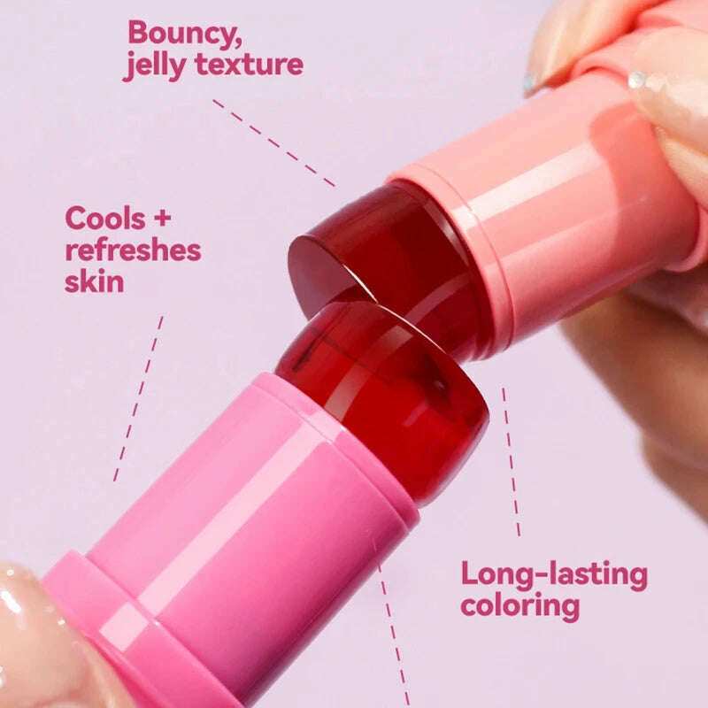 KIMLUD, Milk Blush Stick Crystal Jelly Blush Multi Use Brighten Skin Blush Stick Transparent Jelly Tint Stick Matte Contour Makeup Hot, KIMLUD Womens Clothes