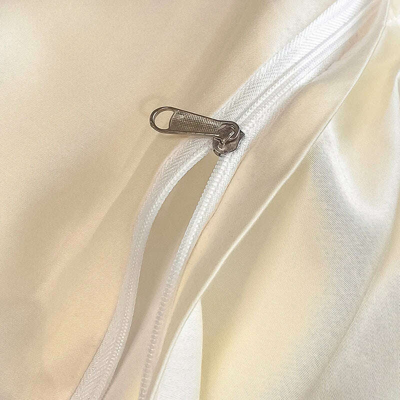 Milkshake White 600TC Egyptian Cotton Flowers Embroidery Bedding Set 100% Cotton Duvet Cover Set Bed Sheet Pillowcase Queen King - KIMLUD