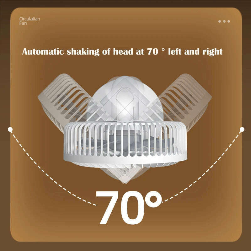 KIMLUD, Mini Oscillating Fan, Portable Battery-Operated Table Fan with 4 Speed Levels, 6-inch Desk fan with Timer, KIMLUD Womens Clothes