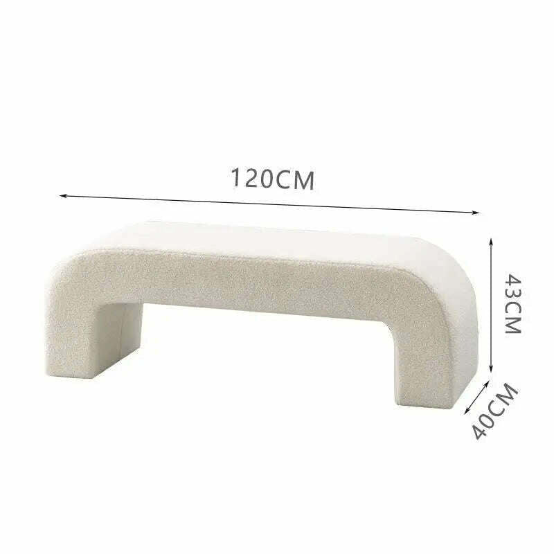 KIMLUD, Minimalist Hallway Porch Shoe Stools Living Room Solid Wood Sofa Stool Modern Doorway Ottomans Bench Step Stool Home Furniture, 120cm, KIMLUD APPAREL - Womens Clothes