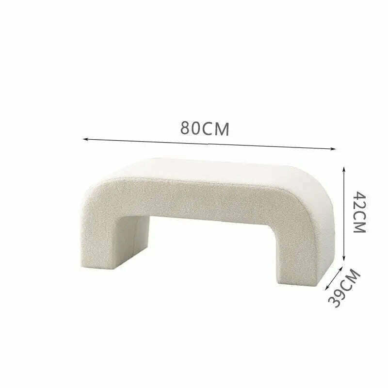 KIMLUD, Minimalist Hallway Porch Shoe Stools Living Room Solid Wood Sofa Stool Modern Doorway Ottomans Bench Step Stool Home Furniture, 80cm, KIMLUD APPAREL - Womens Clothes