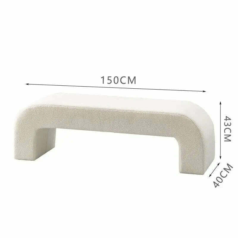 KIMLUD, Minimalist Hallway Porch Shoe Stools Living Room Solid Wood Sofa Stool Modern Doorway Ottomans Bench Step Stool Home Furniture, 150cm, KIMLUD APPAREL - Womens Clothes