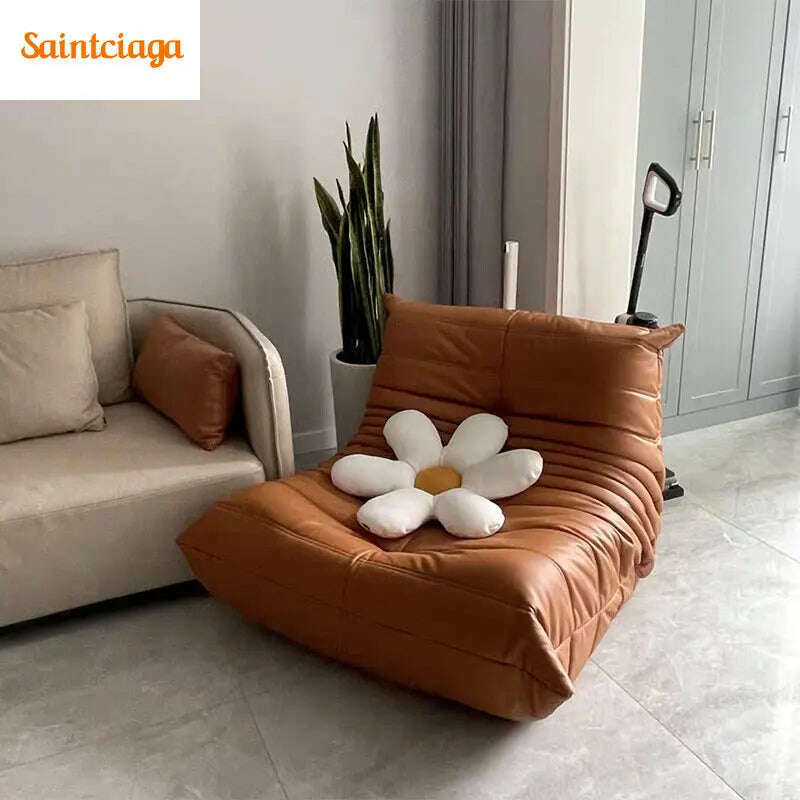 KIMLUD, Minimalist Sofa Nordic Single Luxury Sofa Recliner Balcony Caterpillar Sofa Simple Leisure Sofa Living Room Furniture Muebles, KIMLUD Womens Clothes
