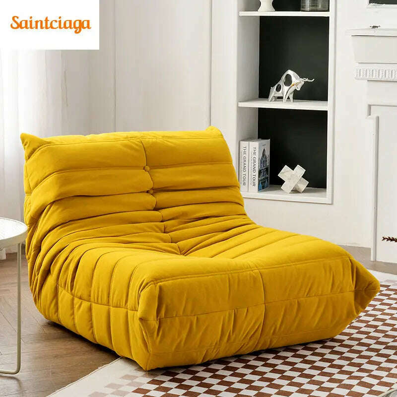 KIMLUD, Minimalist Sofa Nordic Single Luxury Sofa Recliner Balcony Caterpillar Sofa Simple Leisure Sofa Living Room Furniture Muebles, KIMLUD Womens Clothes
