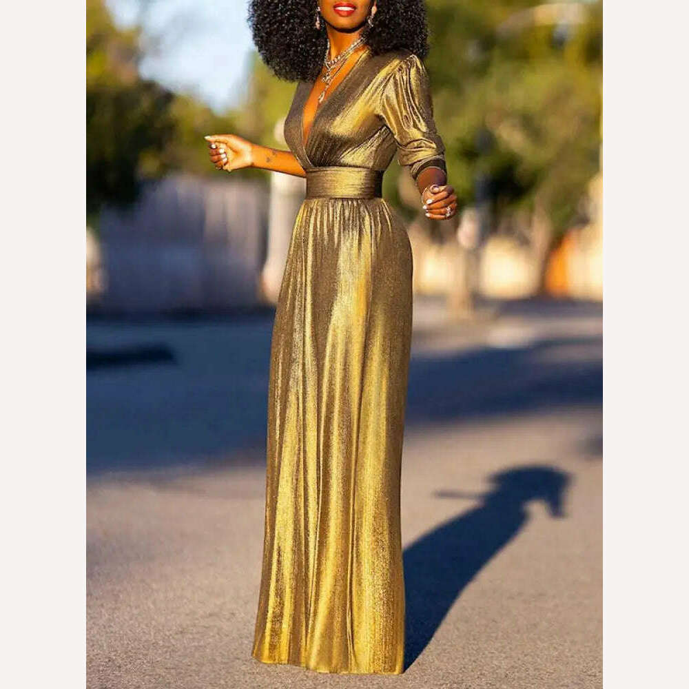 Missuoo 2024 Summer New Women's Solid Color Streetwear Jumpsuit Deep V-neck Half Sleeve High Waist Wide Leg Overalls Suits - KIMLUD