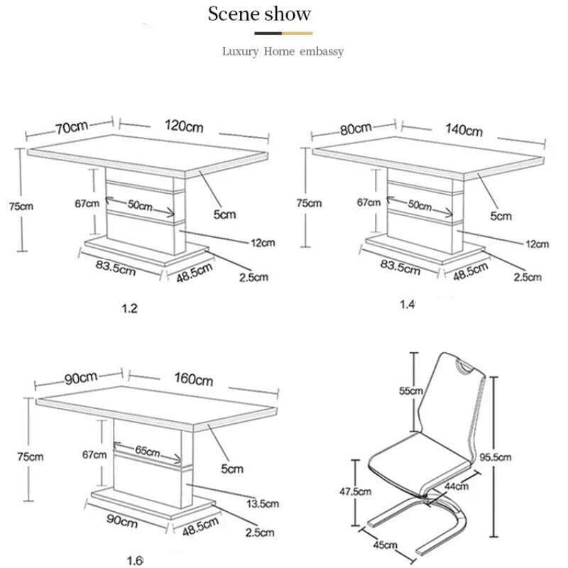 KIMLUD, Mobile Nordic Dining Tables Bedside Restaurant Neat Center Conference Dining Tables Patio Mesa De Cozinha Kitchen Furniture, KIMLUD Womens Clothes