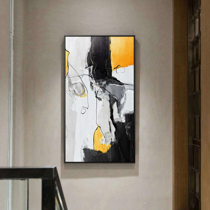KIMLUD, Modern Abstract Color Block Canvas Paintings Wall Art Colorful Posters and Prints Wall Pictures for Living Room Bedroom Decor, KIMLUD Womens Clothes