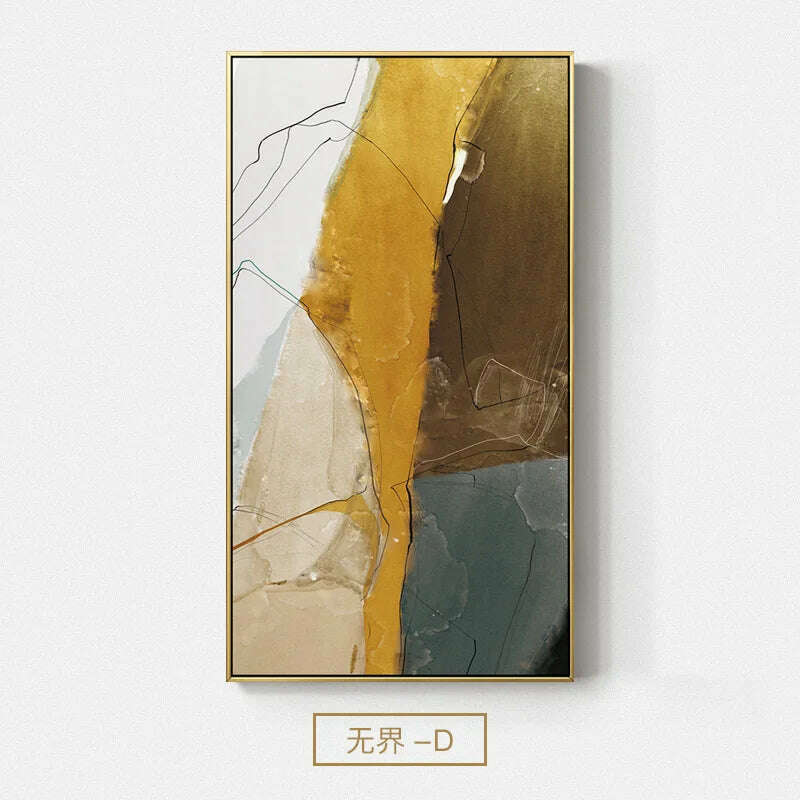 KIMLUD, Modern Abstract Color Block Canvas Paintings Wall Art Colorful Posters and Prints Wall Pictures for Living Room Bedroom Decor, D / 30x60cm(No frame), KIMLUD APPAREL - Womens Clothes