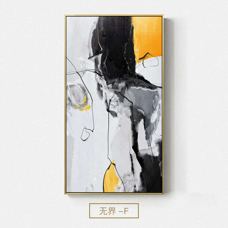 KIMLUD, Modern Abstract Color Block Canvas Paintings Wall Art Colorful Posters and Prints Wall Pictures for Living Room Bedroom Decor, F / 30x60cm(No frame), KIMLUD APPAREL - Womens Clothes