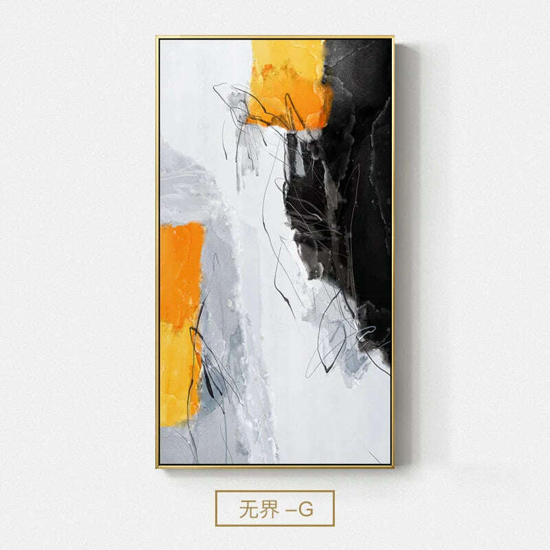 KIMLUD, Modern Abstract Color Block Canvas Paintings Wall Art Colorful Posters and Prints Wall Pictures for Living Room Bedroom Decor, G / 30x60cm(No frame), KIMLUD APPAREL - Womens Clothes