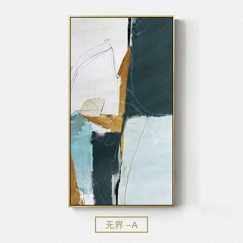 KIMLUD, Modern Abstract Color Block Canvas Paintings Wall Art Colorful Posters and Prints Wall Pictures for Living Room Bedroom Decor, A / 30x60cm(No frame), KIMLUD APPAREL - Womens Clothes