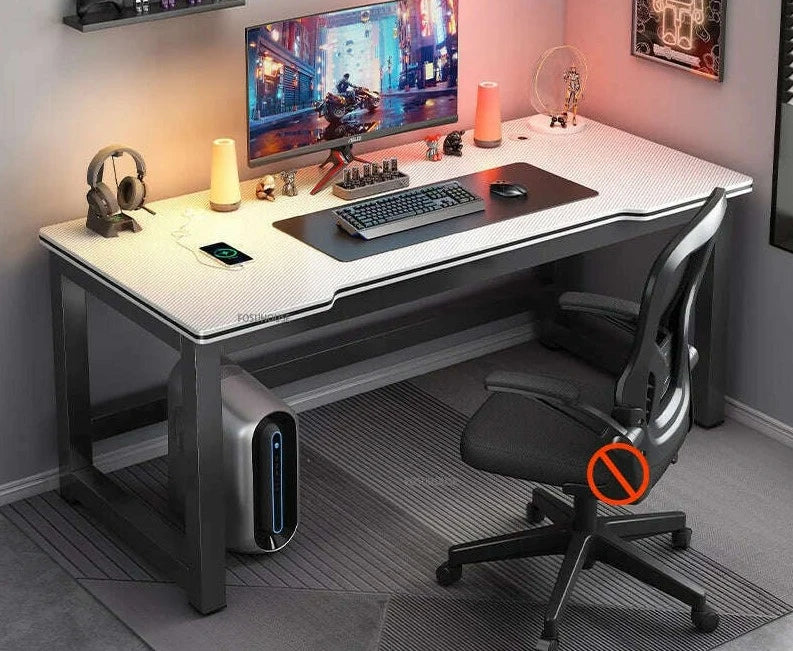 KIMLUD, modern Desktop Computer Desks Household Office Table Gaming Pc Bedroom Student Study Table Writing Desk Table Office Furniture Z, A-white B-80cm, KIMLUD APPAREL - Womens Clothes