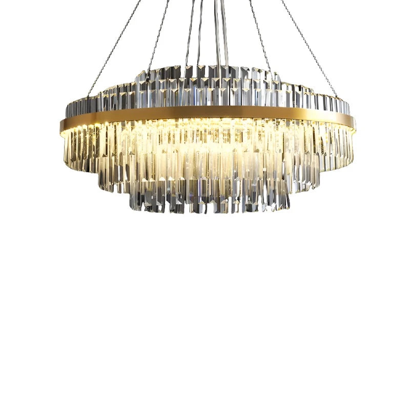KIMLUD, Modern Nordic Crystal Chandeliers Home Decoration LED Pendant Lights for Living Room Bedroom Kitchen Dining Room Indoor Lamps, KIMLUD Womens Clothes