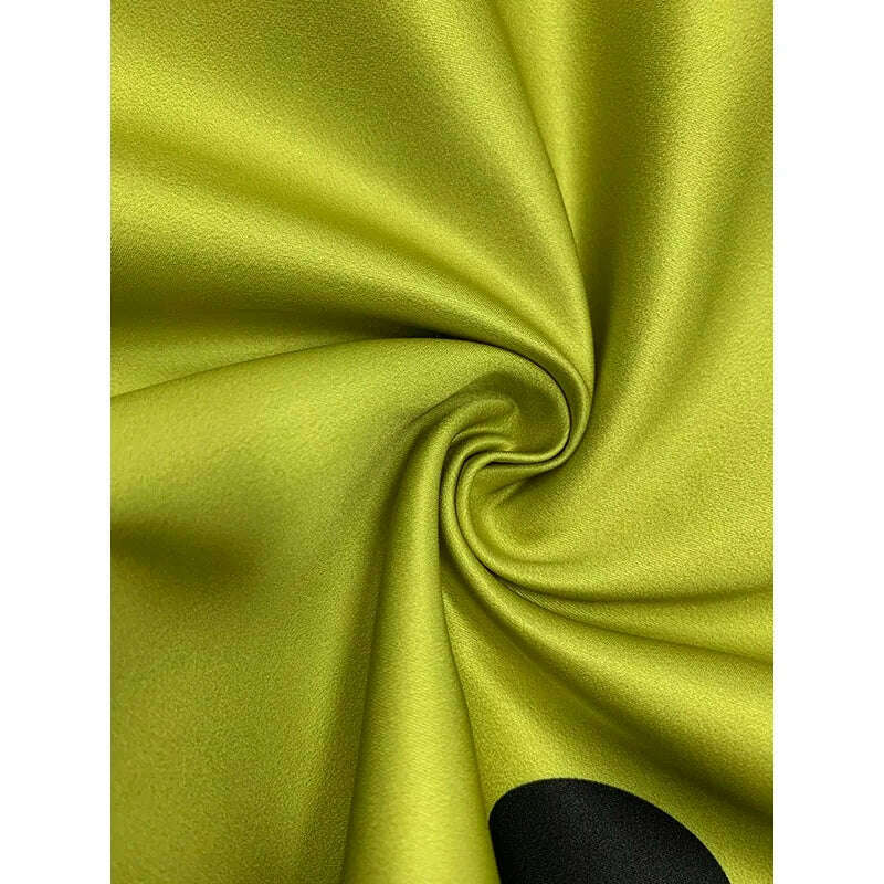 Modigirl Women’s Winter Long Coats 2024 Polka Dot Pattern Long Sleeves Loose Streetwear Female Midi Outwear Jacket for Autumn - KIMLUD