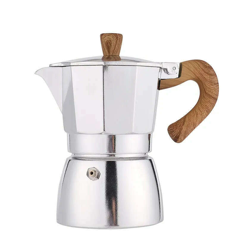 KIMLUD, Moka Pot Italian Coffee Machine Espresso Aluminum Geyser Coffee Maker Kettle Latte Stove Classic Coffee Barista Tools 150/300ml, KIMLUD Womens Clothes