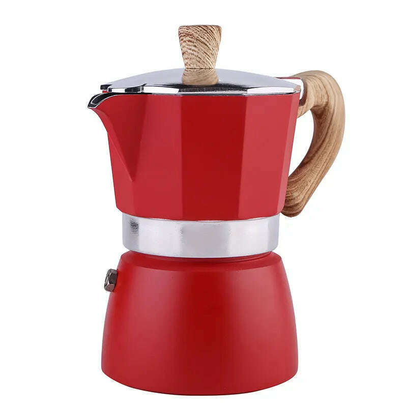 KIMLUD, Moka Pot Italian Coffee Machine Espresso Aluminum Geyser Coffee Maker Kettle Latte Stove Classic Coffee Barista Tools 150/300ml, 300ml / CHINA, KIMLUD APPAREL - Womens Clothes