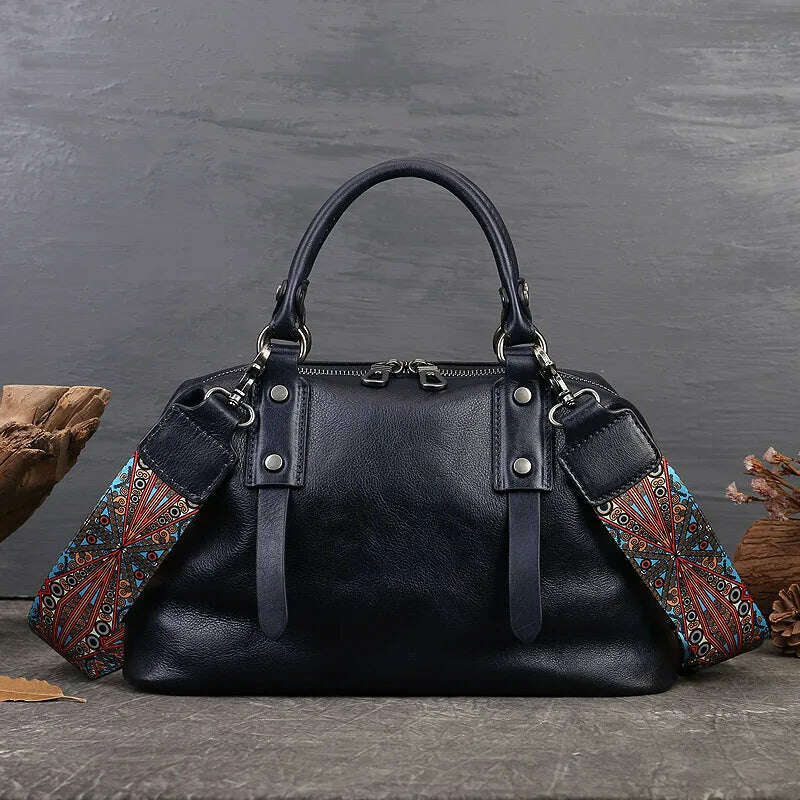 MOTAORA Genuine Leather Shoulder Bags For Women Handbags 2024 New Luxury Designer Vintage Lady Handbag Casual Tote Women's Bag - KIMLUD