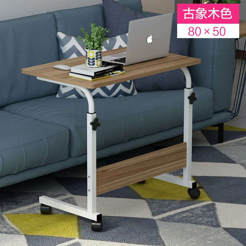 KIMLUD, Multifunction Lift Removable Bedside Table Home Laptop Table Bedroom Lazy Table Bed Writing Desk Minimalist Desk Table, 6, KIMLUD APPAREL - Womens Clothes