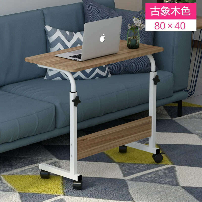 KIMLUD, Multifunction Lift Removable Bedside Table Home Laptop Table Bedroom Lazy Table Bed Writing Desk Minimalist Desk Table, 13, KIMLUD APPAREL - Womens Clothes