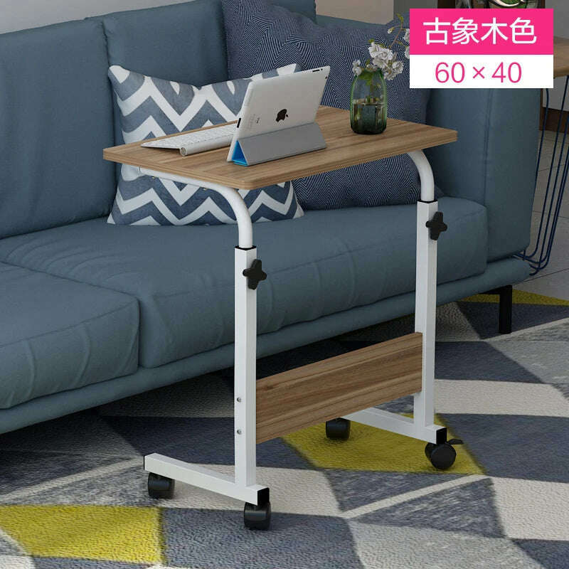 KIMLUD, Multifunction Lift Removable Bedside Table Home Laptop Table Bedroom Lazy Table Bed Writing Desk Minimalist Desk Table, 12, KIMLUD APPAREL - Womens Clothes