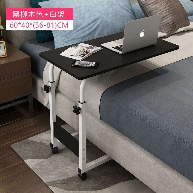 KIMLUD, Multifunction Lift Removable Bedside Table Home Laptop Table Bedroom Lazy Table Bed Writing Desk Minimalist Desk Table, 2, KIMLUD APPAREL - Womens Clothes