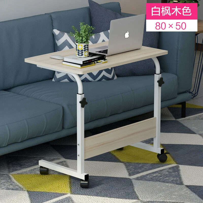 KIMLUD, Multifunction Lift Removable Bedside Table Home Laptop Table Bedroom Lazy Table Bed Writing Desk Minimalist Desk Table, 9, KIMLUD APPAREL - Womens Clothes