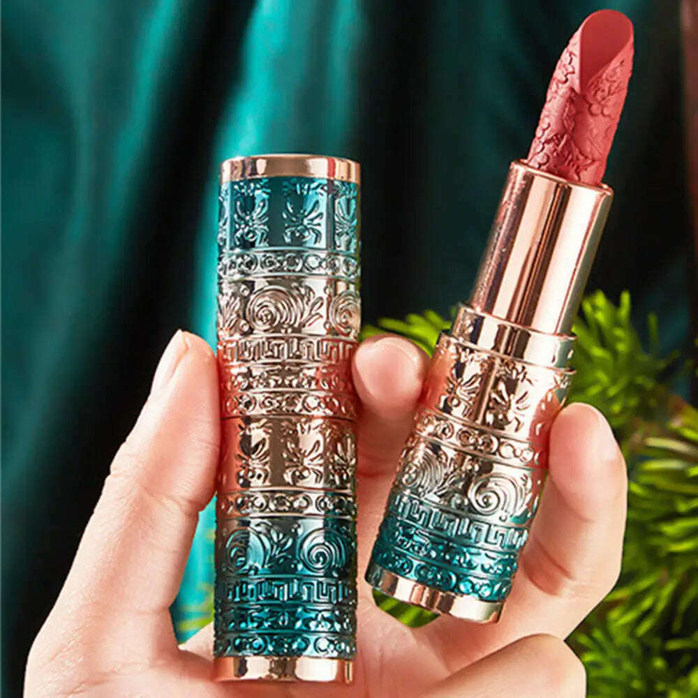 KIMLUD, Mushroom Head Lipstick Creative Matte Mist Black Tube Lip Gloss Long Lasting Non-Stick Cup Lip Cosmetics Funny Prank Friend Gift, KIMLUD Womens Clothes