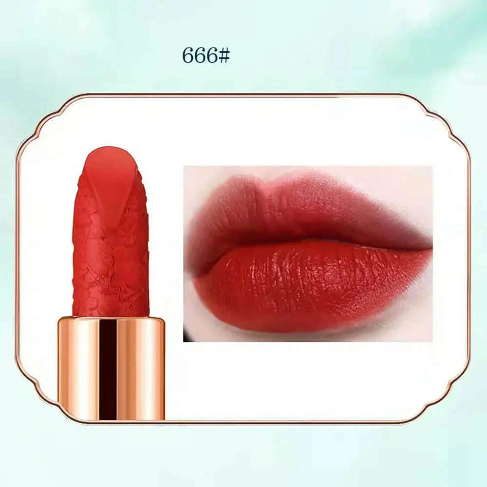 KIMLUD, Mushroom Head Lipstick Creative Matte Mist Black Tube Lip Gloss Long Lasting Non-Stick Cup Lip Cosmetics Funny Prank Friend Gift, A, KIMLUD APPAREL - Womens Clothes