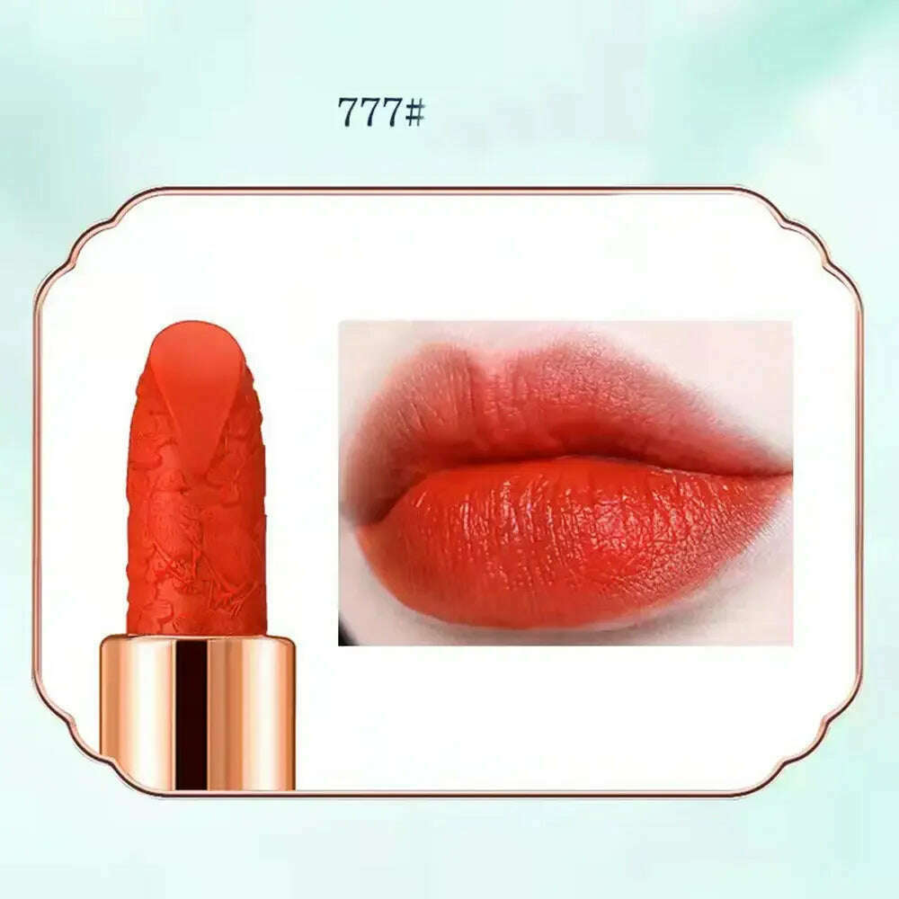 KIMLUD, Mushroom Head Lipstick Creative Matte Mist Black Tube Lip Gloss Long Lasting Non-Stick Cup Lip Cosmetics Funny Prank Friend Gift, B, KIMLUD APPAREL - Womens Clothes