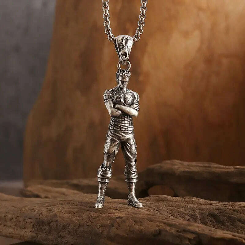 KIMLUD, Mythical Unicorn Pegasus Wings Pendant Horse Constellation Necklace Men and Women Trend Jewelry Couple Gift, AL19707-Silver, KIMLUD APPAREL - Womens Clothes