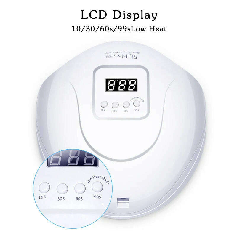 Nail Dryer LED Nail Lamp UV Lamp for Curing All Gel Nail Polish With Motion Sensing Manicure Pedicure Salon Tool - KIMLUD