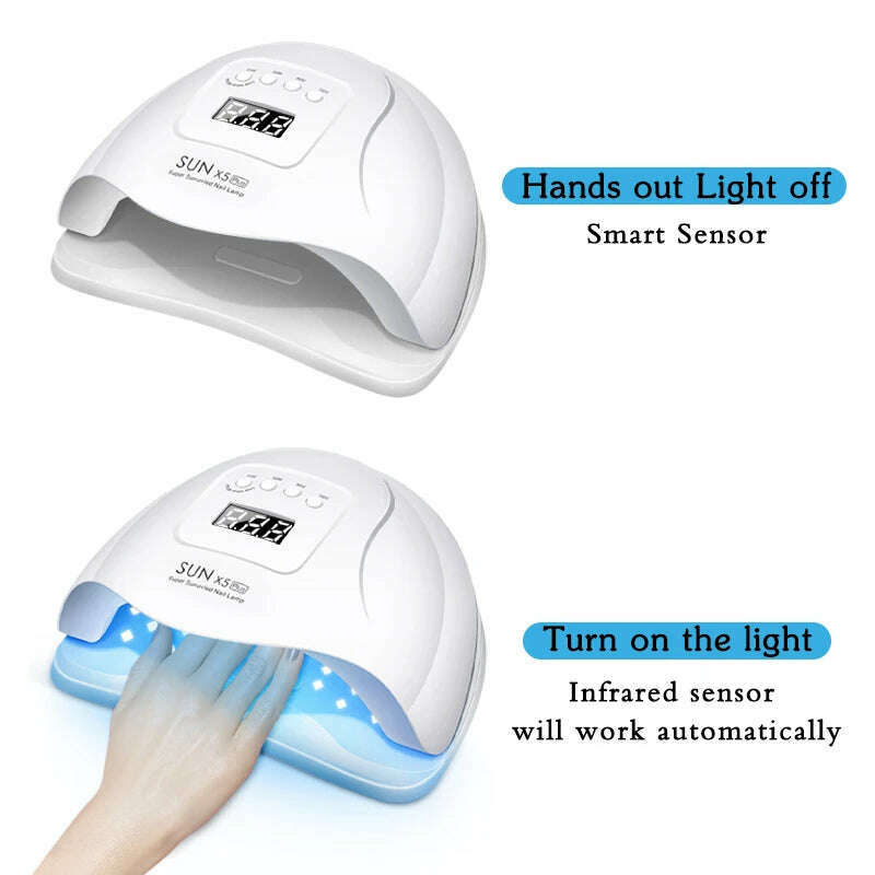 Nail Dryer LED Nail Lamp UV Lamp for Curing All Gel Nail Polish With Motion Sensing Manicure Pedicure Salon Tool - KIMLUD