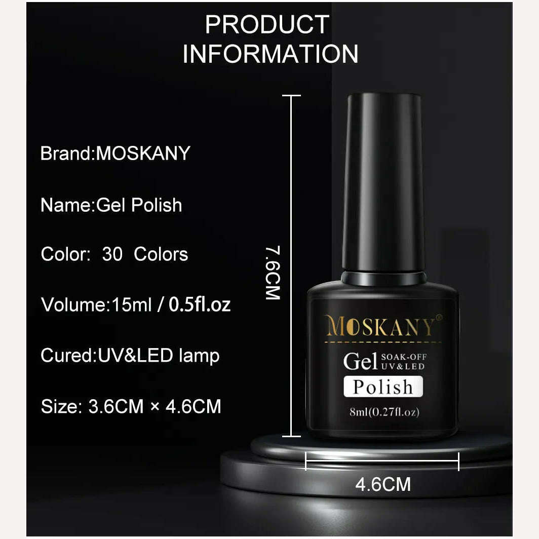 KIMLUD, Nail Polish Set With Extend Poly nail Gel Semi-permanent varnish and UV LED Lamp and Stainless Steel Nails Tool Kits, KIMLUD Womens Clothes