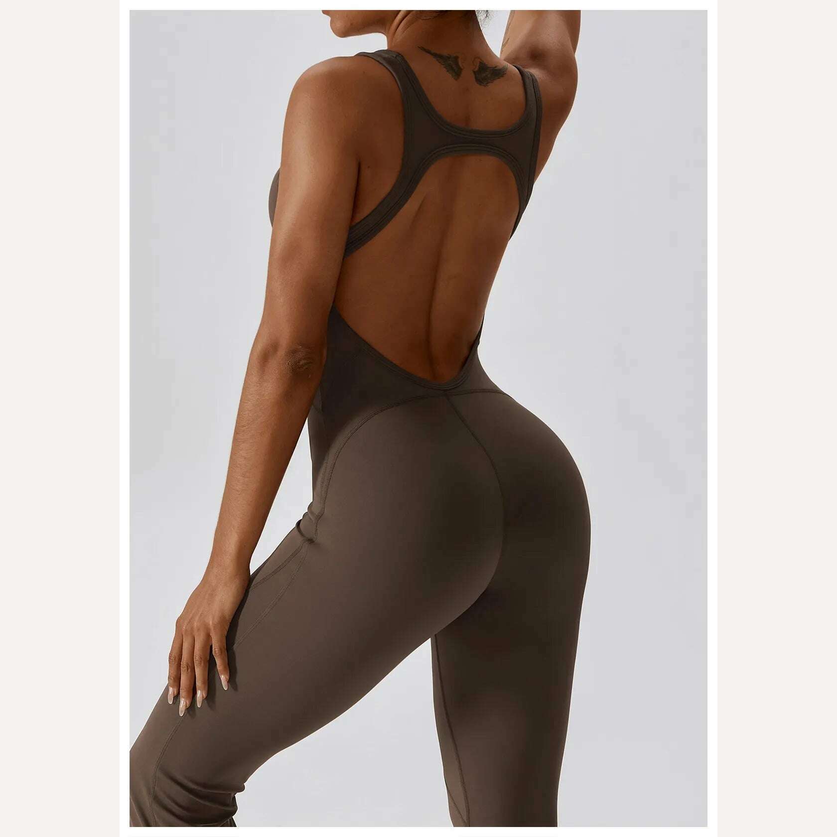 Naked Feeling Gym Set Women Training Yoga Suit Sportswear Women Sports Jumpsuit Fitness Rompers Stretch Female Workout Bodysuits - KIMLUD