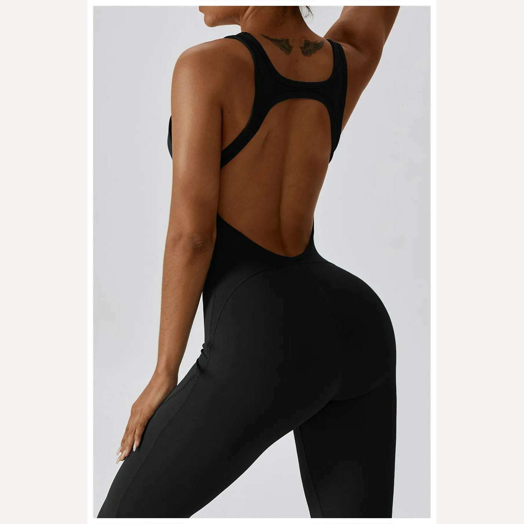 Naked Feeling Gym Set Women Training Yoga Suit Sportswear Women Sports Jumpsuit Fitness Rompers Stretch Female Workout Bodysuits - KIMLUD