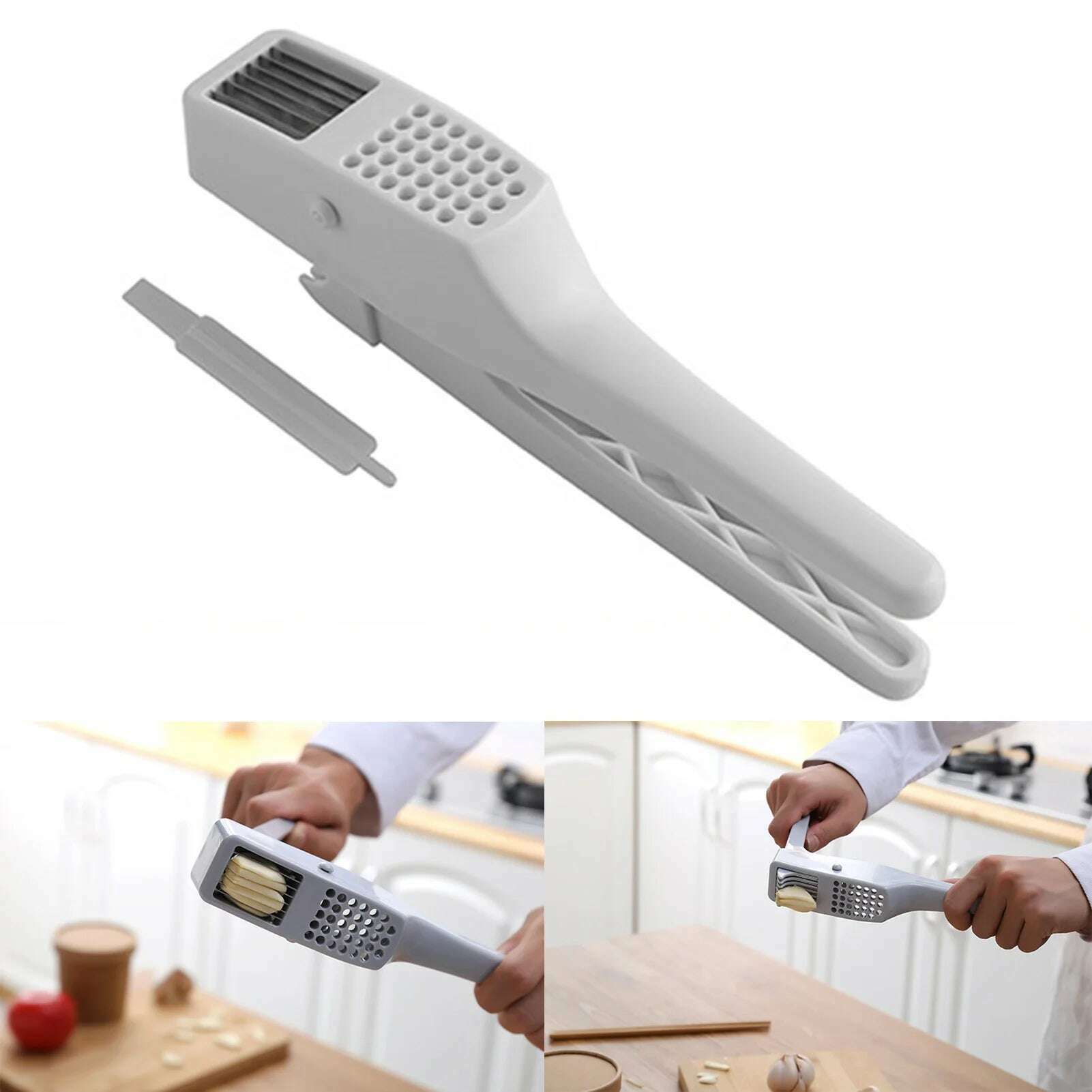 KIMLUD, Natural Handcrafted Bamboo Bowl Flat-Bottomed Can And Garlic Stick Pounded Garlic Jar Round Pounding Garlic Mortar Wooden Grinde, KIMLUD Womens Clothes