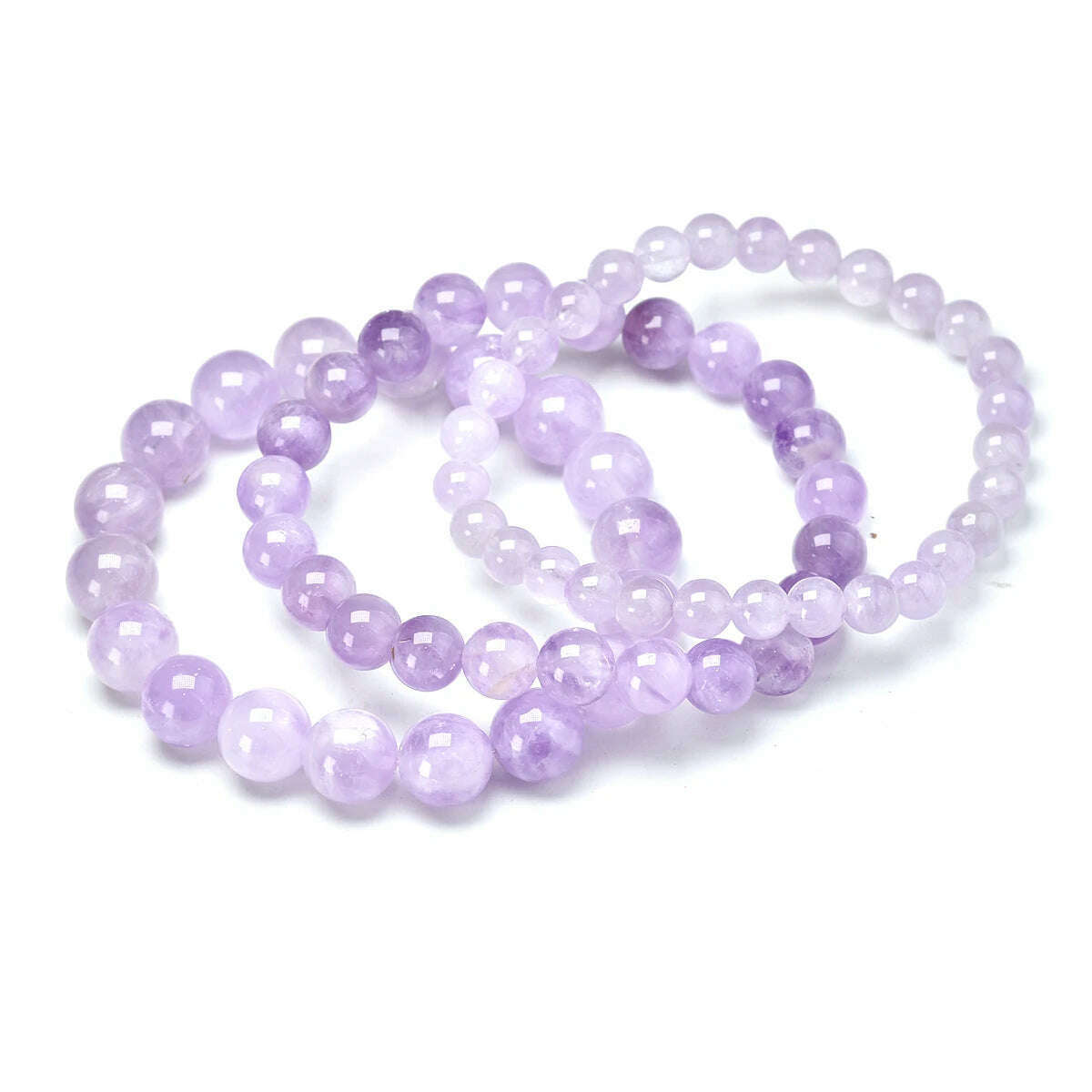 KIMLUD, Natural Purple Jade Round Bead Bracelet 6mm 8mm10mm Healing Spirit Bracelets Gem For Women and Men Strand Meditation Jewelry, KIMLUD Womens Clothes