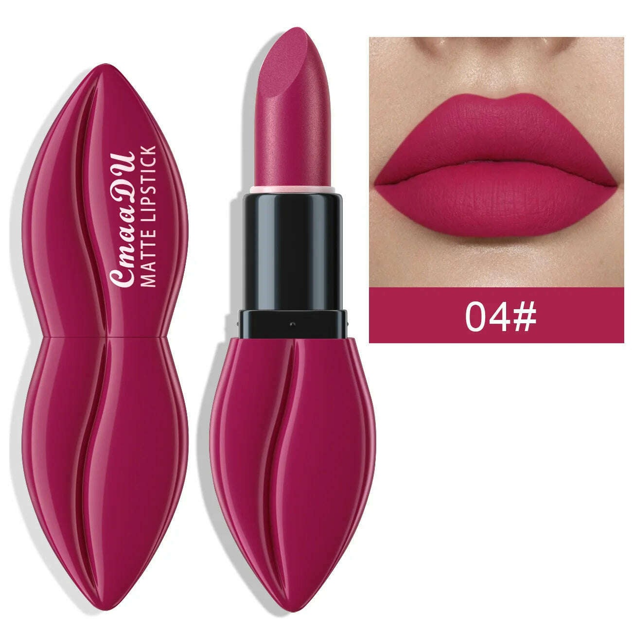 Natural Smooth Matte Waterproof Velvet Nude Lipstick Sexy Red Brown Lip stick Pigments Makeup Lipgloss Long Lasting Profissional - KIMLUD