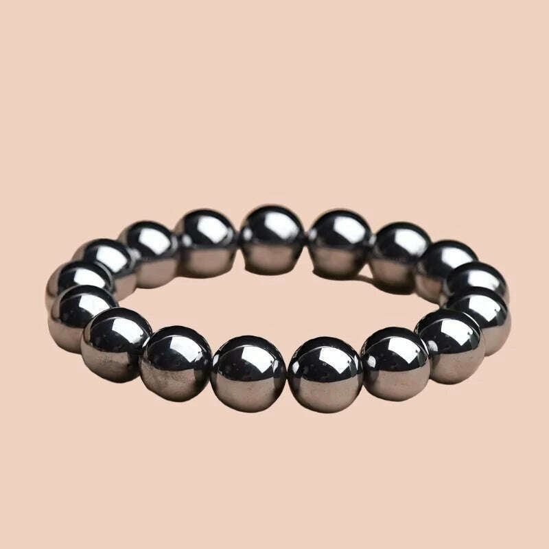 Natural Terahertz 108 Buddha Beads Energy Stone Jade Bracelet Necklace for Men and Women Fashion Luxury Jewelry Holiday Gifts - KIMLUD