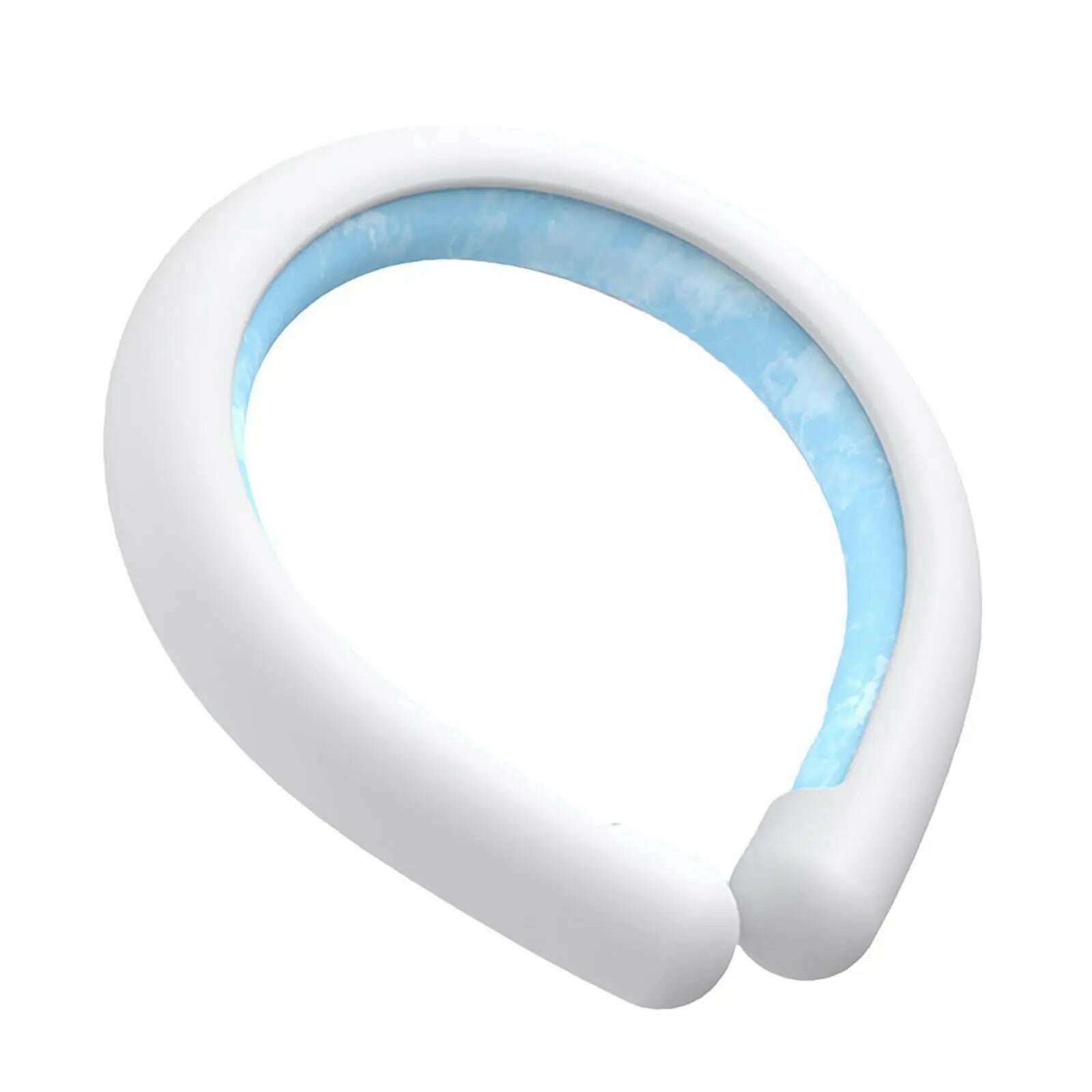 KIMLUD, Neck Cooling Ring Summer Heatstroke Prevention Ice Cushion Tube Outdoor Sports Cold Neck Ring Ice Cushion Pillow Hand-free, White, KIMLUD APPAREL - Womens Clothes