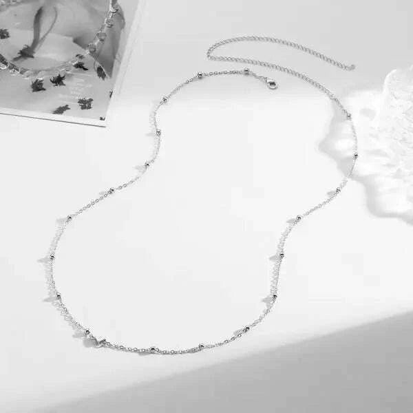 Necklace Rhinestone Tassel Belly Chain Metal Gold | KIMLUD