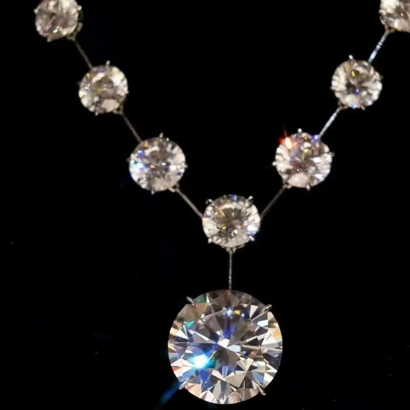 Necklaces - Zircon Stone - Sterling Silver 925 - Silver | KIMLUD
