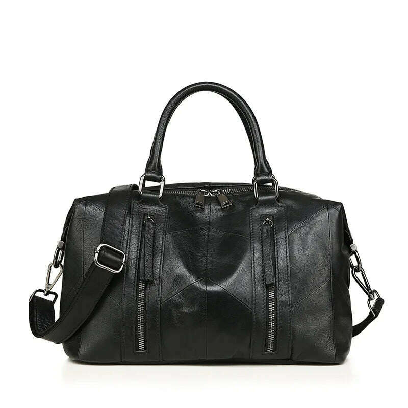 Nesitu High Quality Fashion Red Black Blue Genuine Leather Women Handbags Girl Female Totes Lady Shoulder Messenger Bags M8958 - KIMLUD