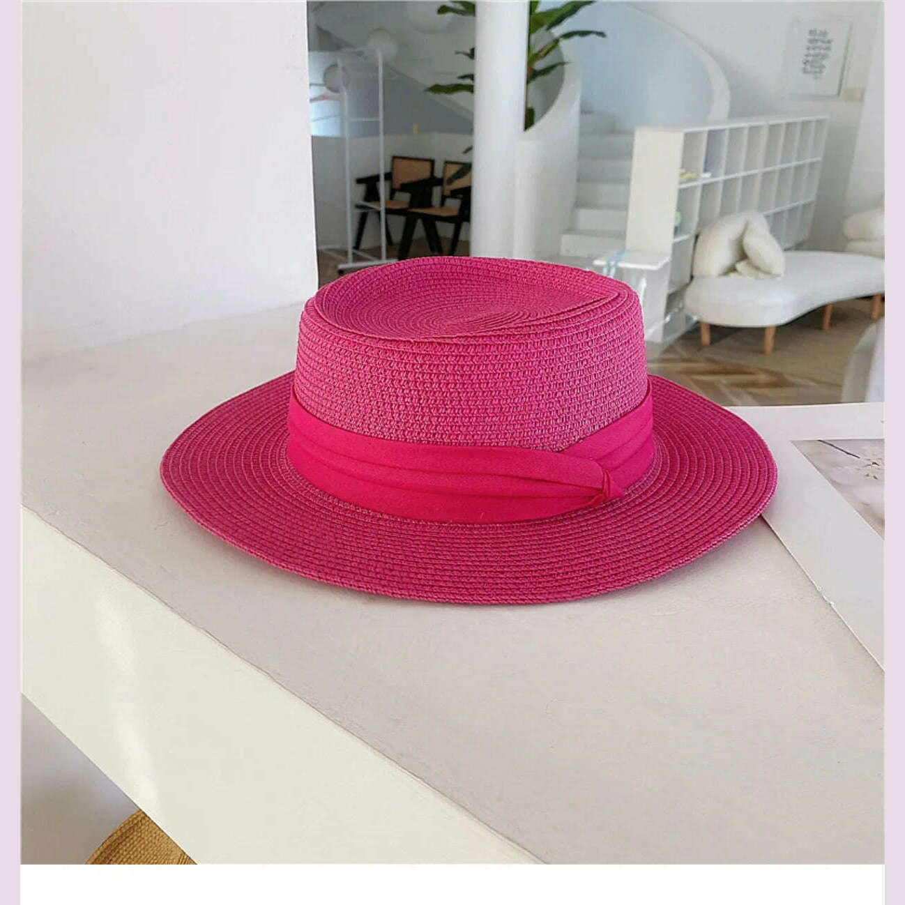 Net celebrity sun-shading flat straw hat women summer fedora hat travel on the beach and beach vacation sunscreen hat панама - KIMLUD