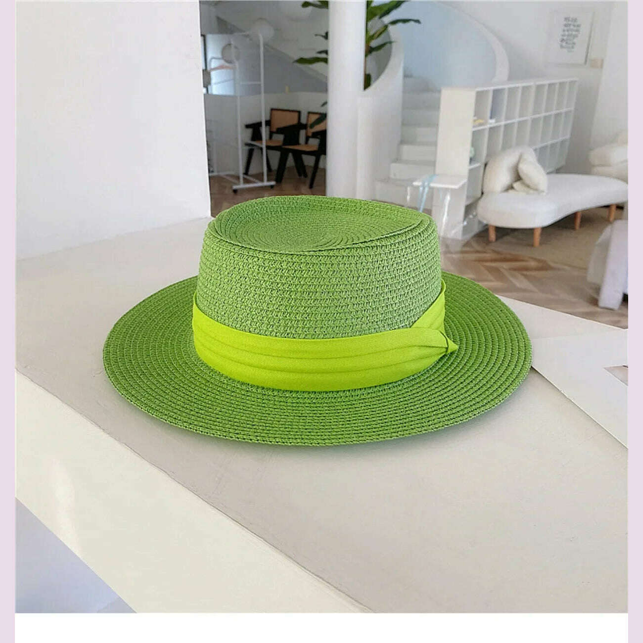 Net celebrity sun-shading flat straw hat women summer fedora hat travel on the beach and beach vacation sunscreen hat панама - KIMLUD