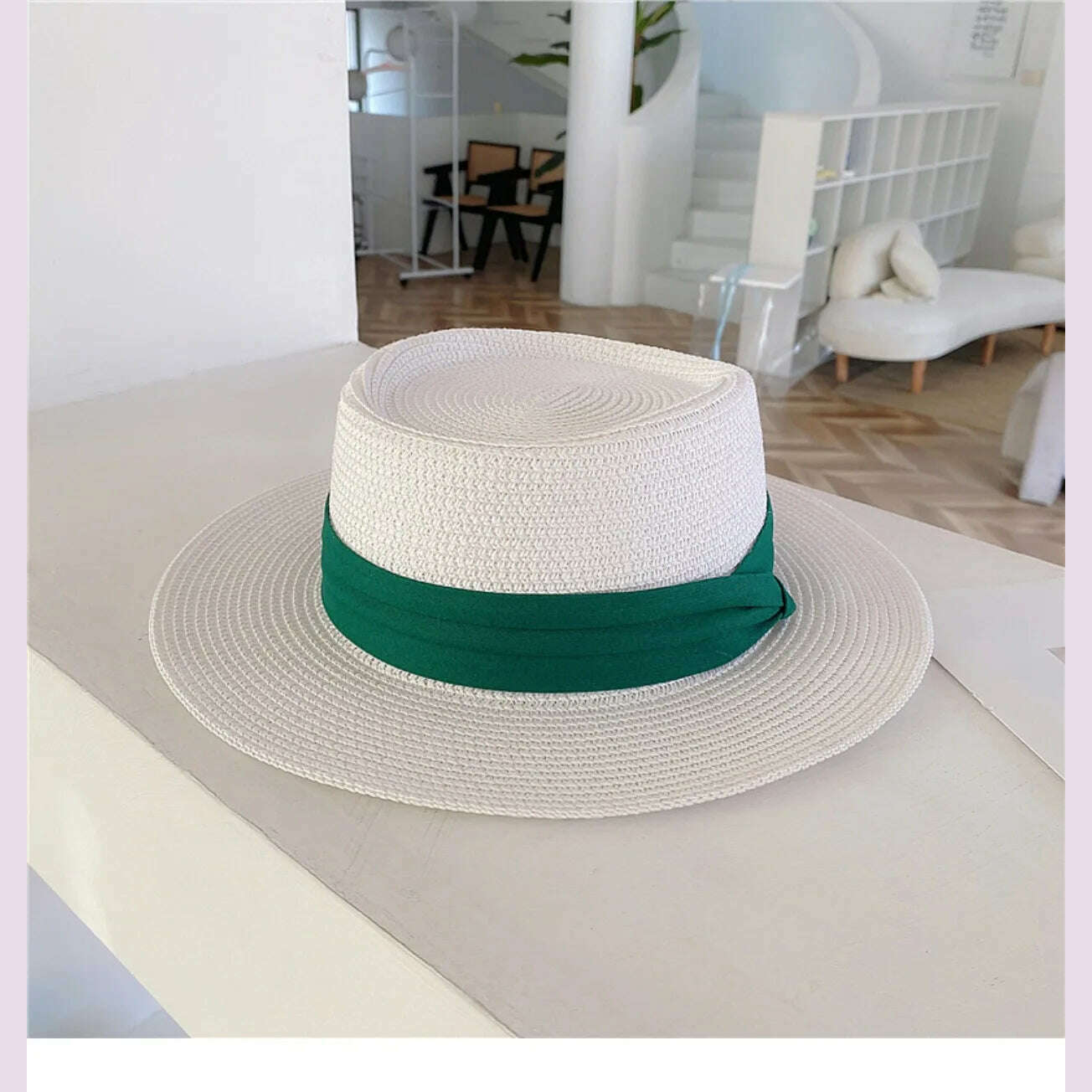 Net celebrity sun-shading flat straw hat women summer fedora hat travel on the beach and beach vacation sunscreen hat панама - KIMLUD