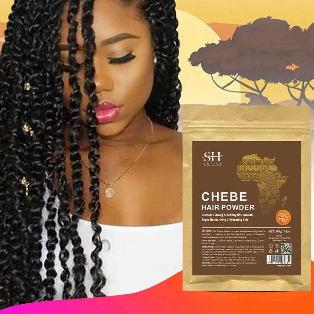 KIMLUD, New 100g Chebe Powder Africa Women Traction Alopecia Treatment Loss Men Of Spray Get Oil Rid Wig Hair Treatment V8E5, KIMLUD Womens Clothes